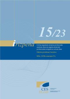 15/23 Irizpena azaroaren 27koa, EAEn angularen arrantza profesionala arautzen duen eta angula-arrantzale profesionalen erregistroa sortzen duen Dekretu-proiektuari buruzkoa